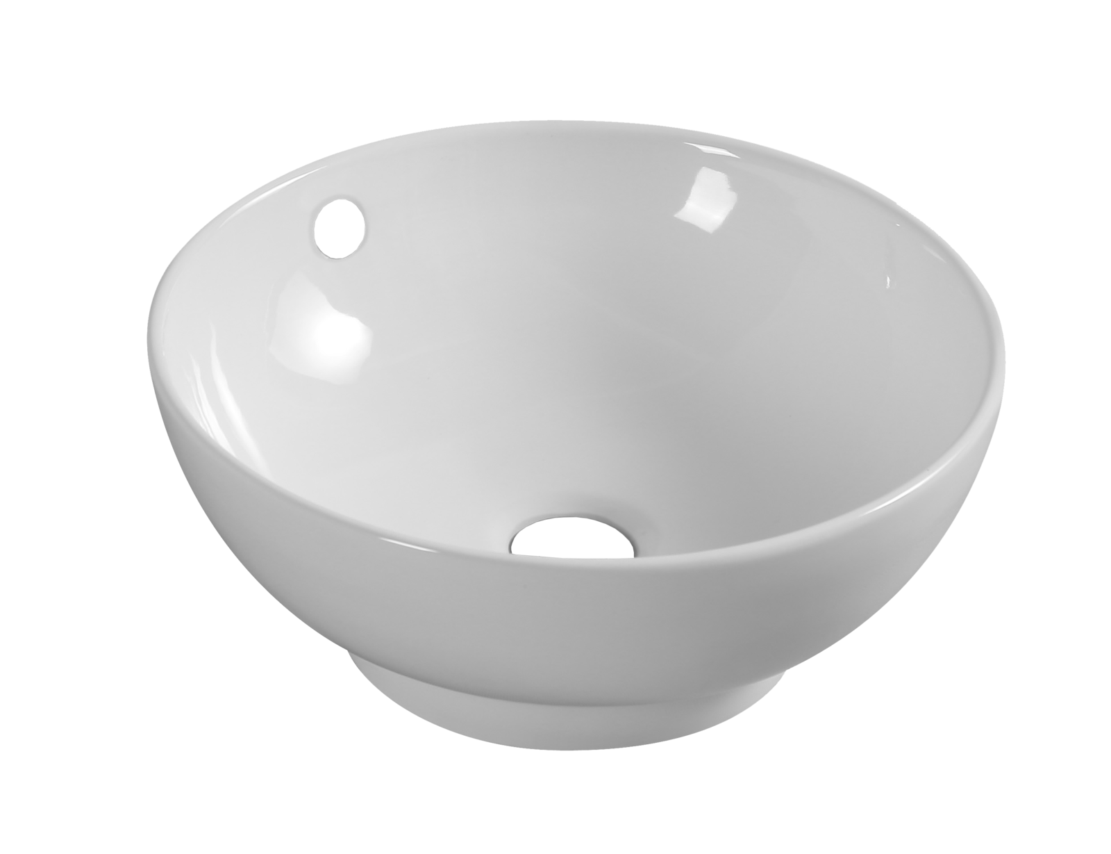 hidden-400mm Ceramic Round Basin [Colour: White]