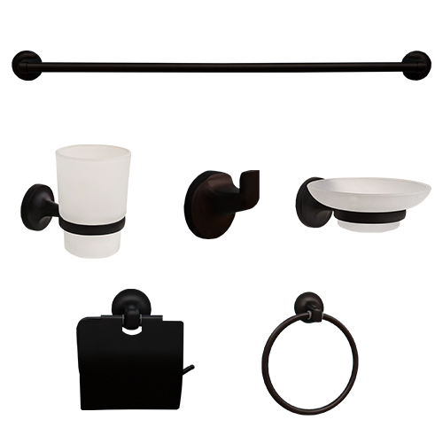 hidden-NCE Black Bathroom Accessories
