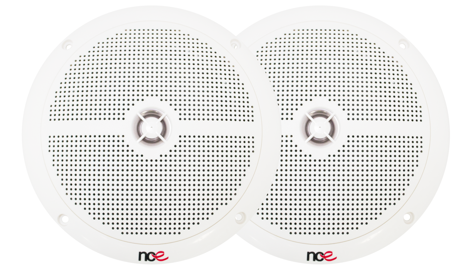 hidden-NCE 6.5" Slimline 2-Way Outdoor Speakers [Colour: White]