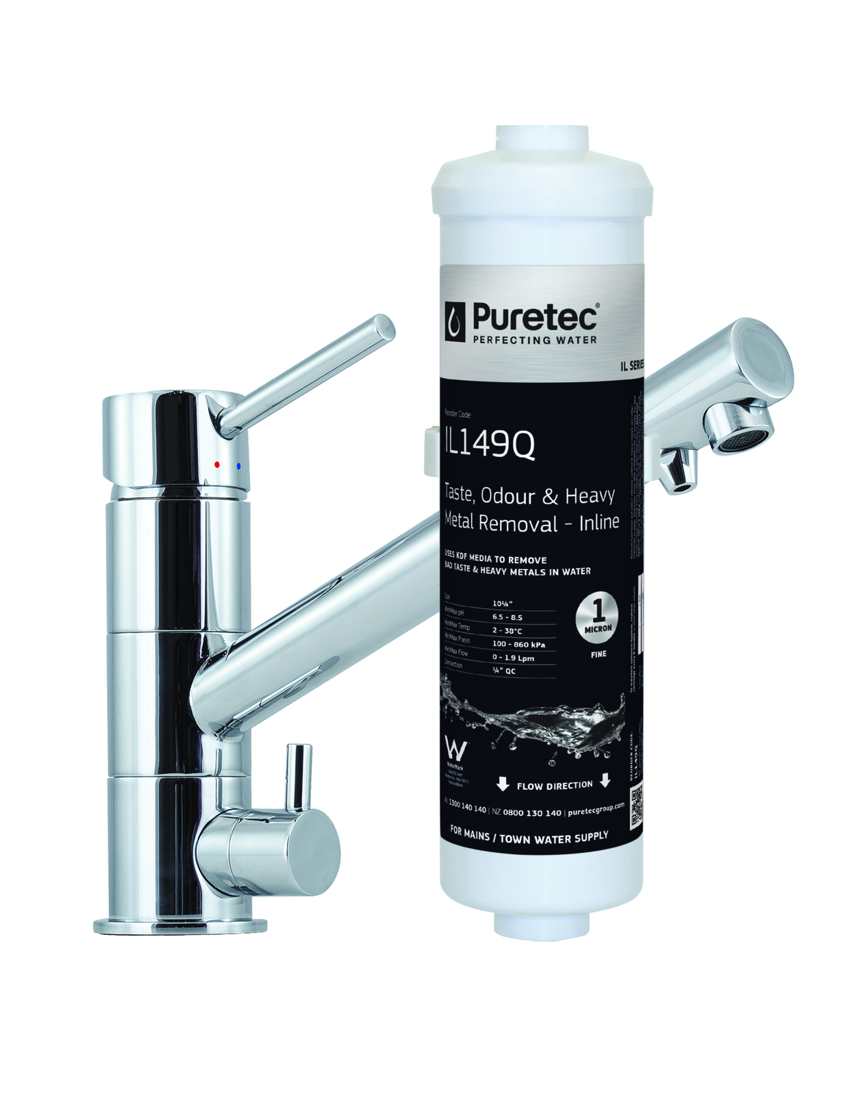 hidden-Puretec 3-Way Water Filter Kit