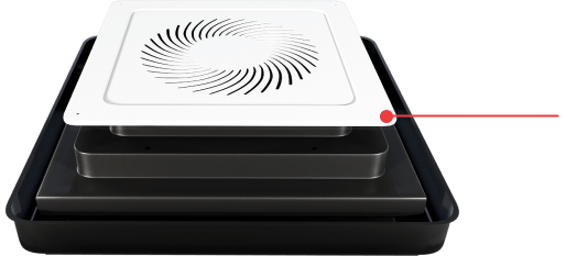 Caravan cabin pressure system airflow design