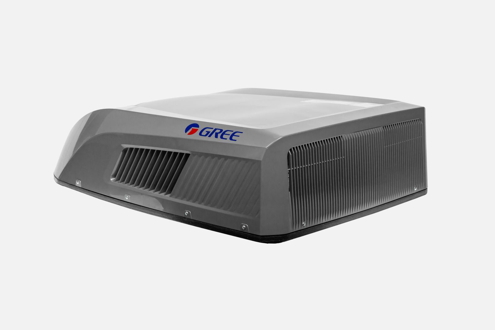 GREE rooftop air conditioner black rear airflow vents