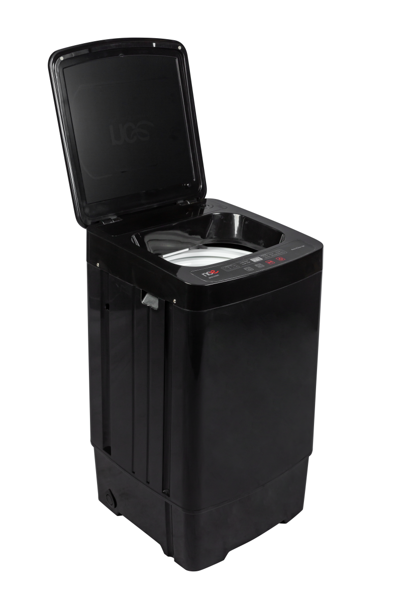 NCE 3.5kg black top-loader washing machine for caravans
