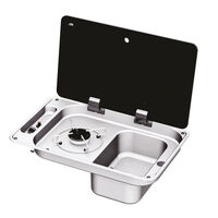 CAN Rectangular Hob-Unit Built-in Sink (RH)