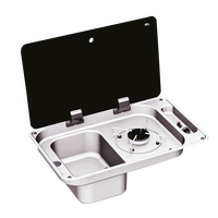 CAN LH Rectangular Hob-Unit Built-in Sink (Manual Ignition)