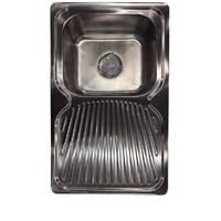 NCE Stainless Steel Sink 780x480x180mm Rolled Edge