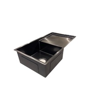 NCE Nano Black Sink 780x440x200mm Honeycomb Bowl
