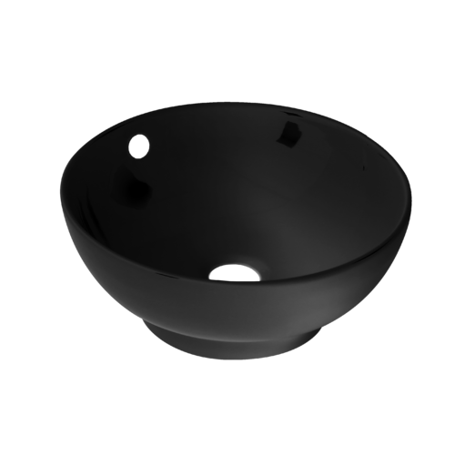 400mm Ceramic Round Basin [Colour: Black]