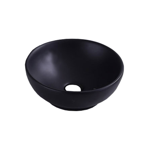 280mm Ceramic Round Basin [Colour: Black]