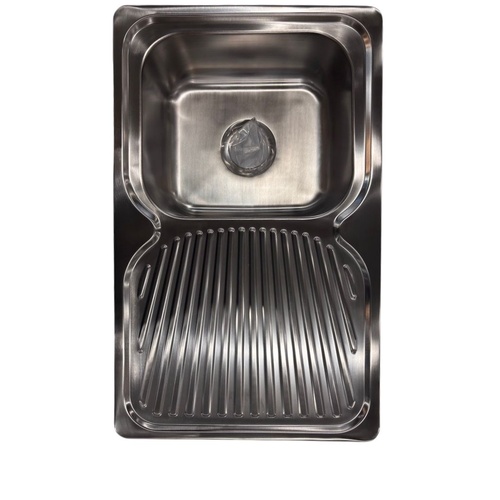 NCE Stainless Steel Sink 780x480x180mm Rolled Edge