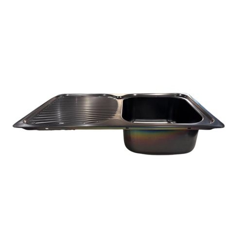 NCE Nano Black Sink 780x480x180mm Rolled Edge