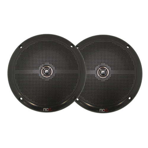 NCE 6.5" Slimline 2-Way Outdoor Speakers [Colour: Black]